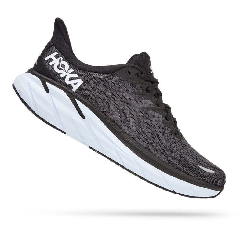 HOKA Clifton 8 Black/White - Imagen 2