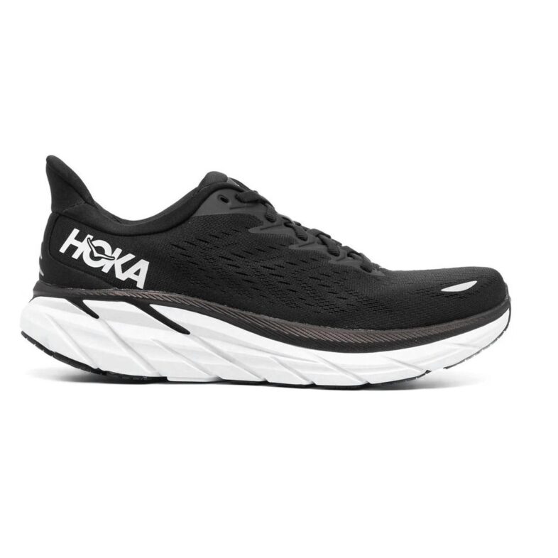 HOKA Clifton 8 Black/White - Imagen 1