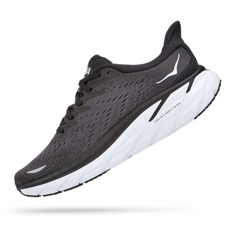 HOKA Clifton 8 Black/White - Imagen 4