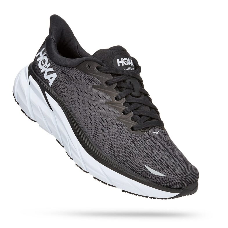 HOKA Clifton 8 Black/White - Imagen 7