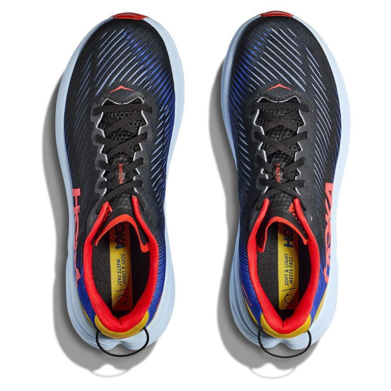 HOKA Rincon 3 Black Dazzling Blue - Imagen 2