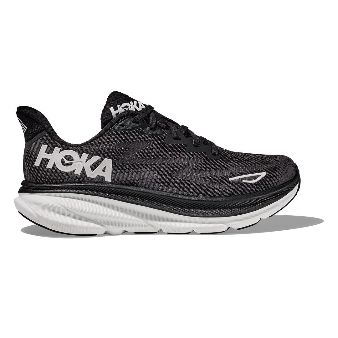 HOKA Clifton 9 Black White - HOKA® Oficial Chile