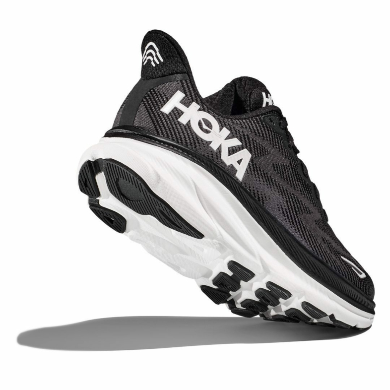 HOKA Clifton 9 Black White - HOKA® Oficial Chile