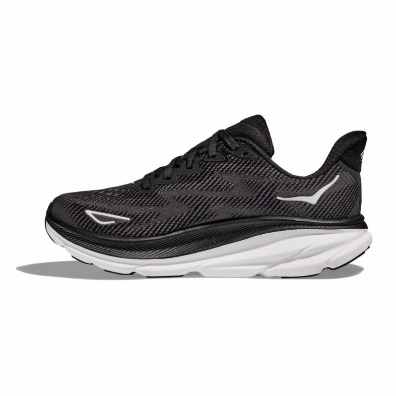 HOKA Clifton 9 Black White - HOKA® Oficial Chile