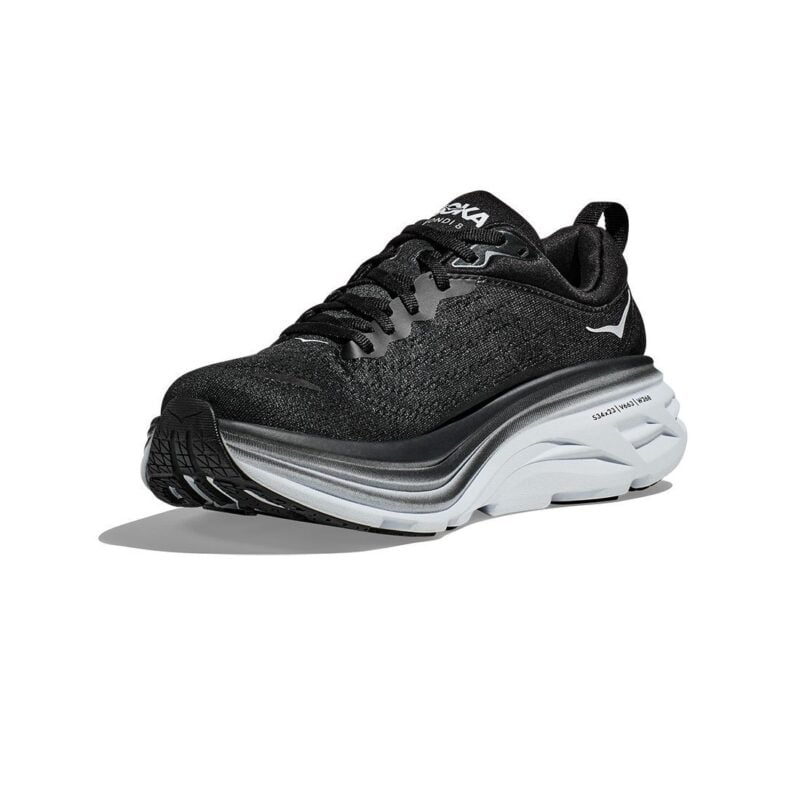 HOKA Bondi 8 Mujer Black White - Imagen 3