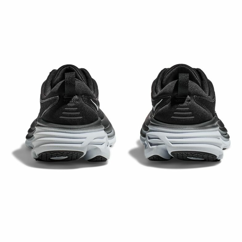 HOKA Bondi 8 Mujer Black White - HOKA® Oficial Chile