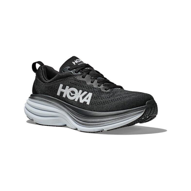 HOKA Bondi 8 Mujer Black White - Imagen 4