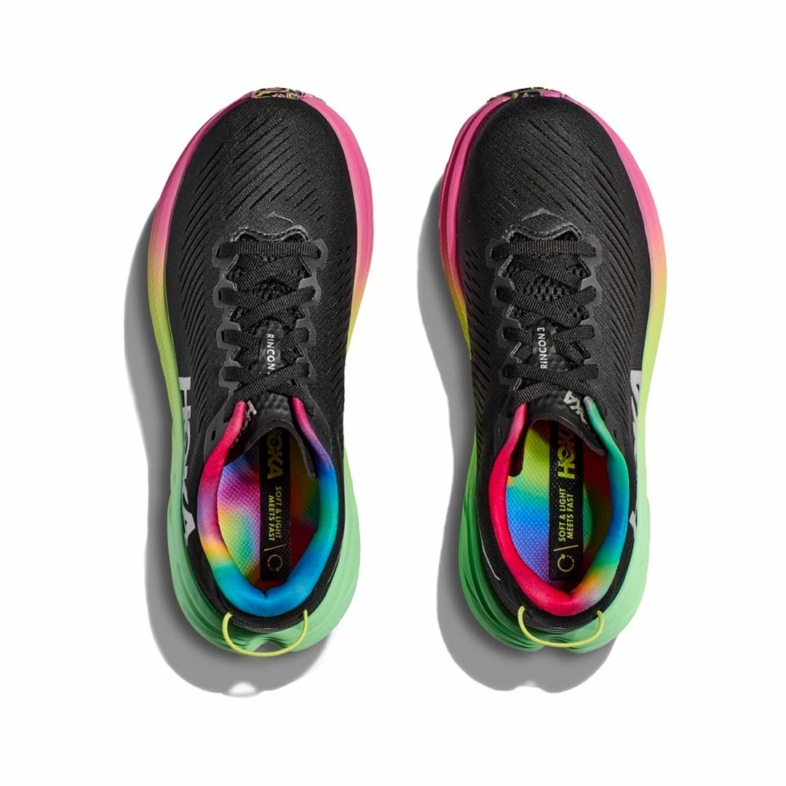HOKA Rincon 3 Black/Silver - HOKA® Oficial Chile