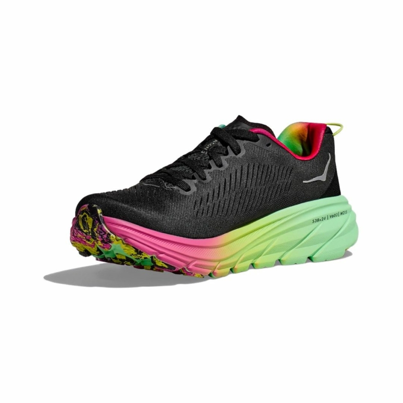 HOKA Rincon 3 Black/Silver - HOKA® Oficial Chile