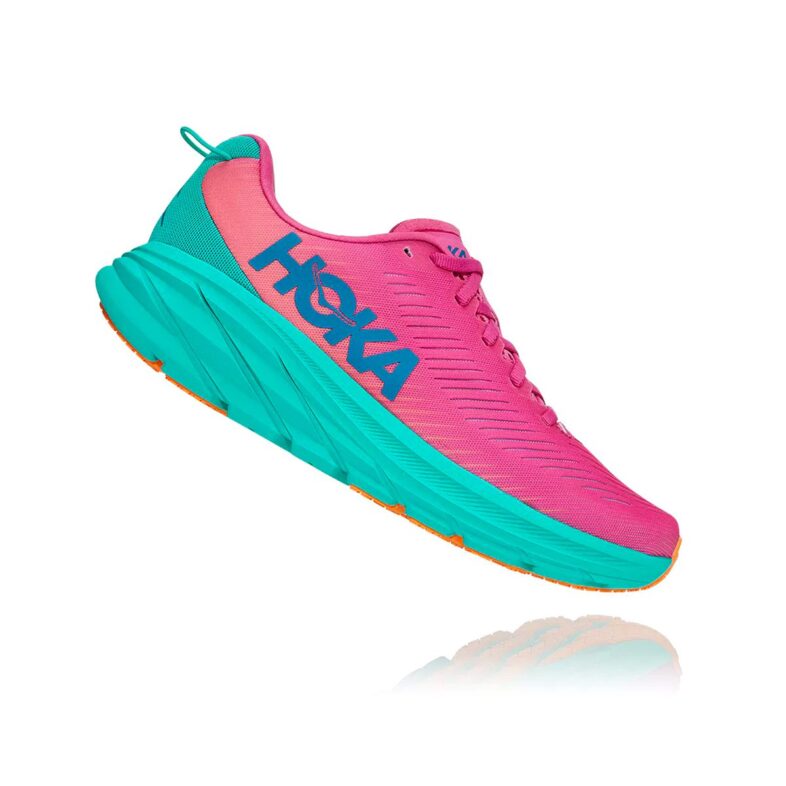 HOKA Rincon 3 Camellia/Radiant Yellow - Imagen 2