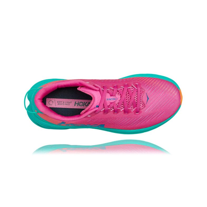 HOKA Rincon 3 Camellia/Radiant Yellow - Imagen 5