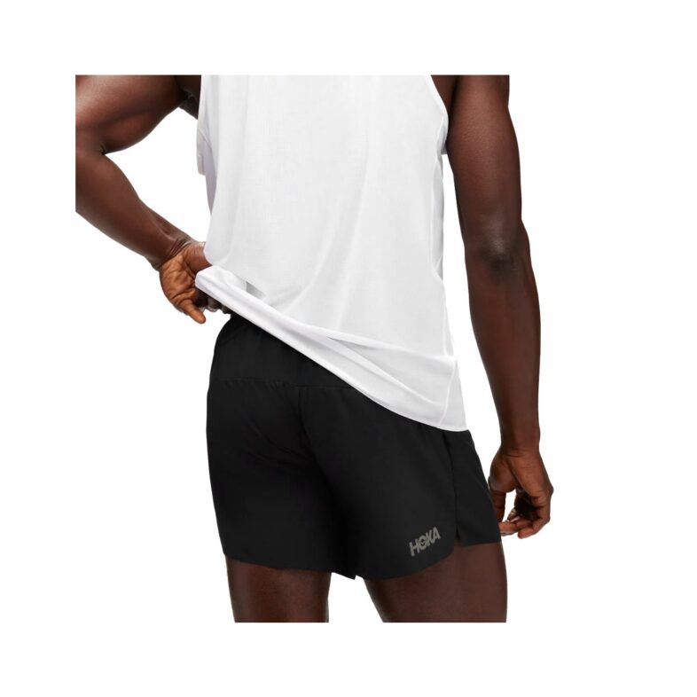 Shorts HOKA Hombre Glide 5' Black - Imagen 3