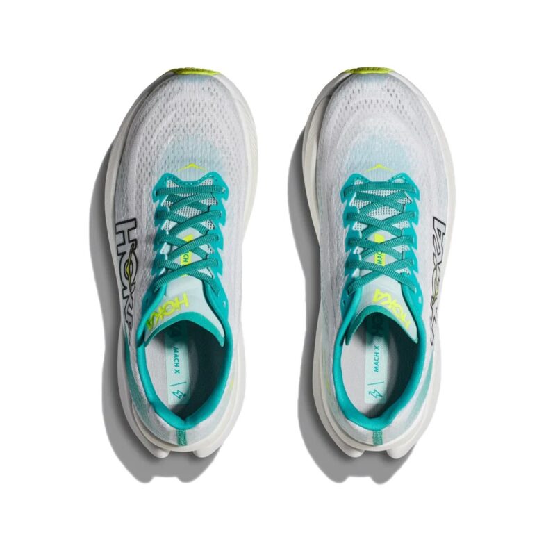 Hoka Mach X Hombre White/Blue Glass - Imagen 2