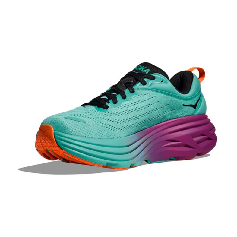 Hoka Bondi 8 Electric Aqua/Black - HOKA® Oficial Chile