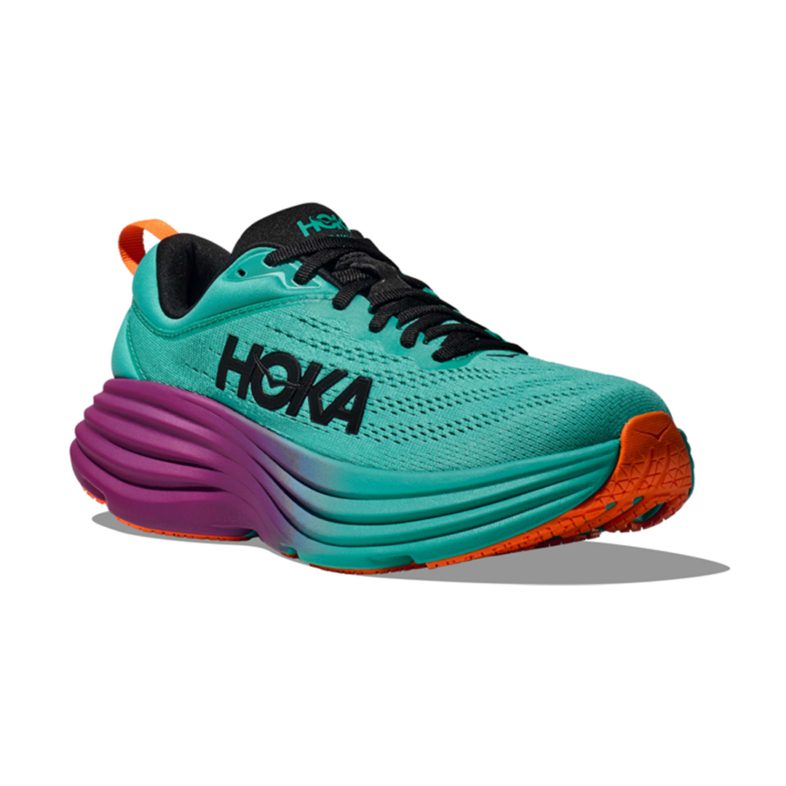Hoka Bondi 8 Electric Aqua/Black - HOKA® Oficial Chile