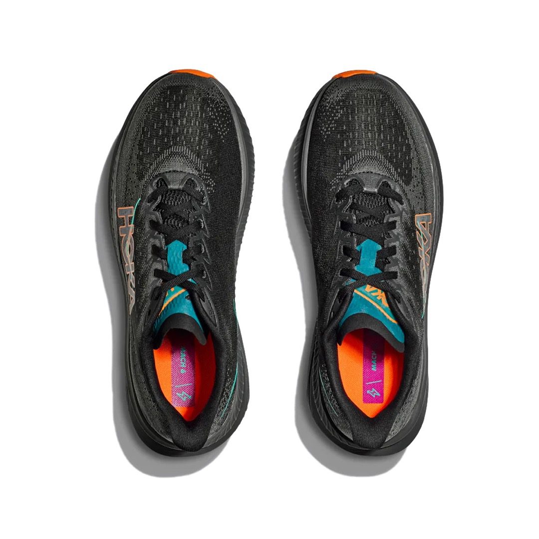 Hoka Mach 6 Hombre Black/Electric Tangerine - HOKA® Oficial Chile