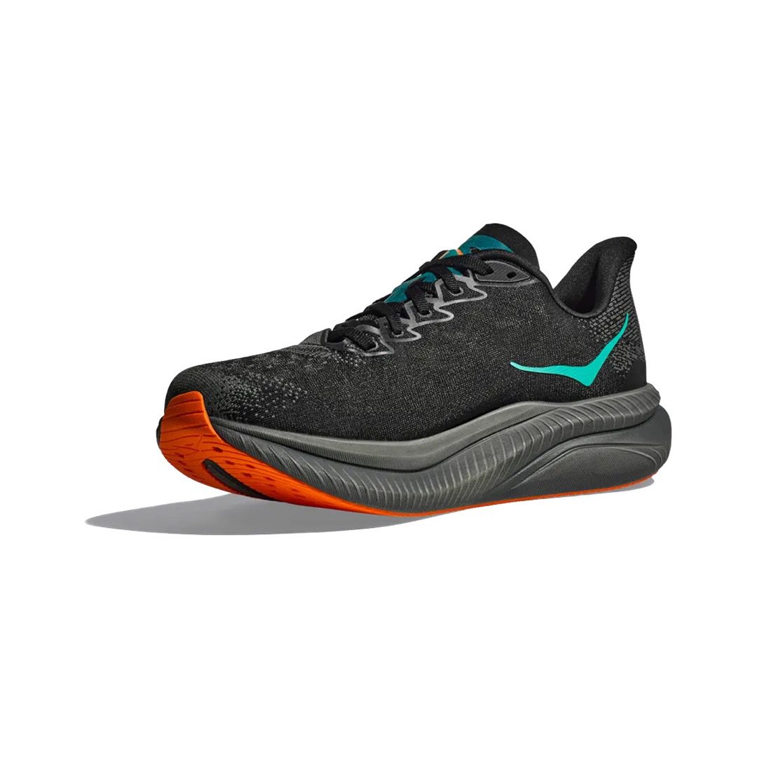 Hoka Mach 6 Hombre Black/Electric Tangerine - HOKA® Oficial Chile