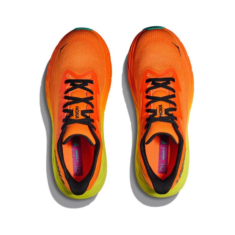 Hoka Arahi 7 Hombre Electric Tangerine/Black - Imagen 2