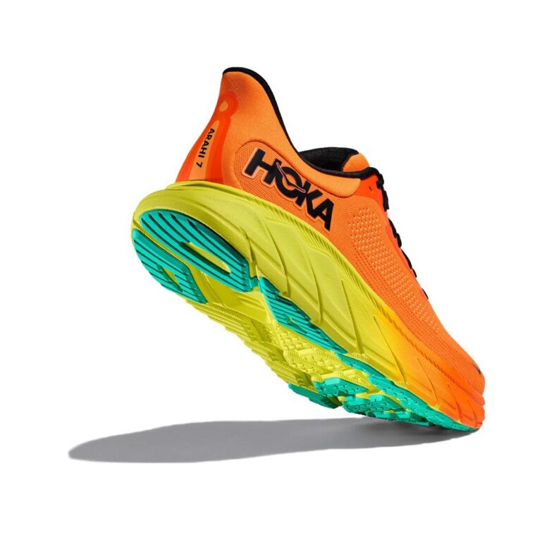 Hoka Arahi 7 Hombre Electric Tangerine/Black - Imagen 4