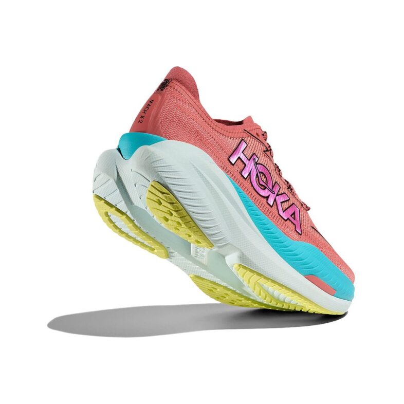 Hoka Mach X 2 Hombre Grapefruit/Electric Coral - Imagen 4