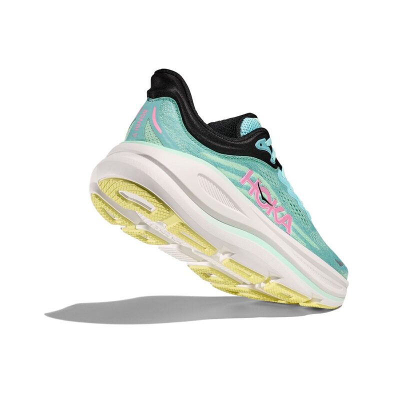Hoka Bondi 9 Mujer Blue Spark/Mint Fluorite - Imagen 4