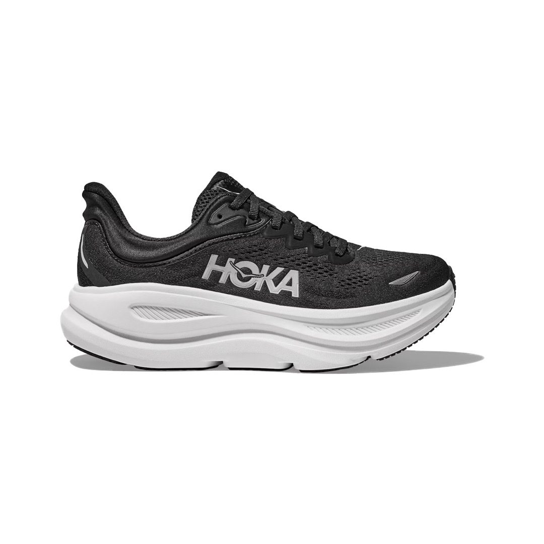 Hoka Bondi 9 Mujer Black/White - HOKA® Oficial Chile