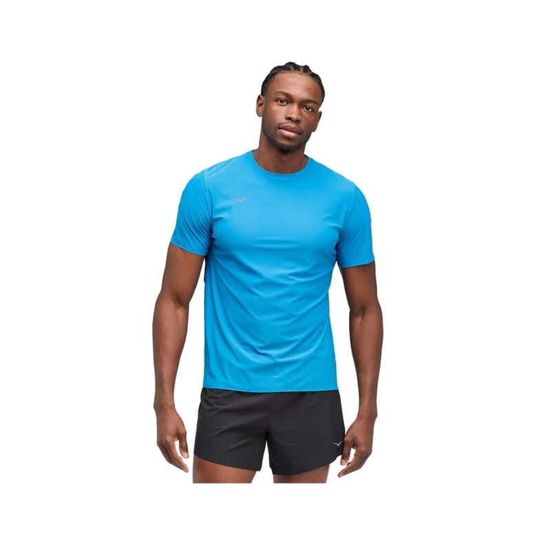 Polera Hoka Hombre Airolite Run Blue - Imagen 1