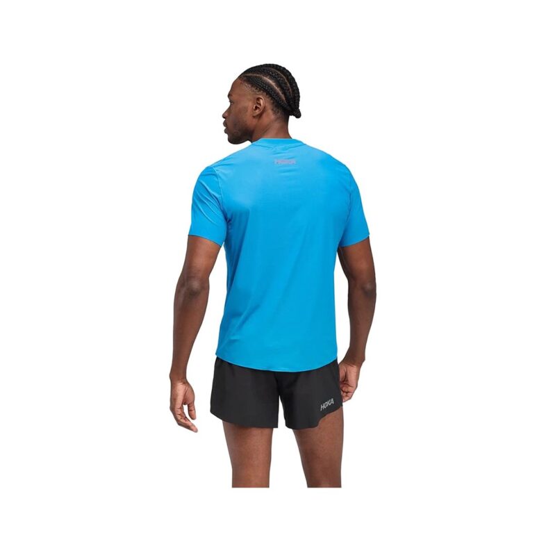 Polera Hoka Hombre Airolite Run Blue - Imagen 2