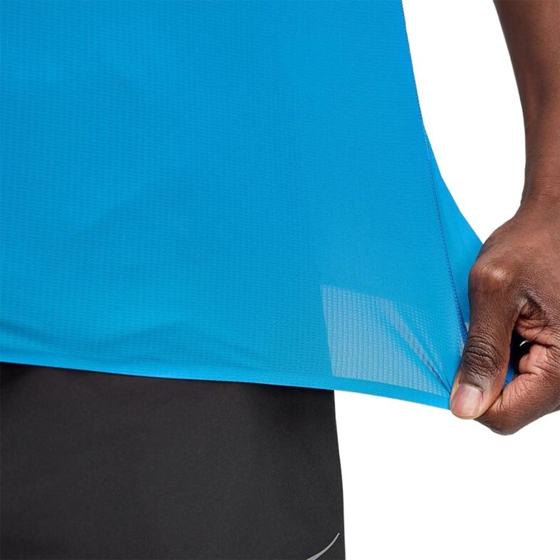 Polera Hoka Hombre Airolite Run Blue - Imagen 4