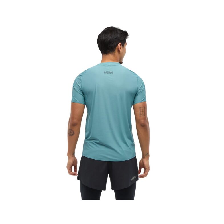 Polera Hoka Hombre Airolite Run Blue - Imagen 2
