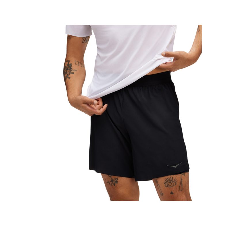 Shorts Hoka Hombre Glide 7 Black 2 in 1
