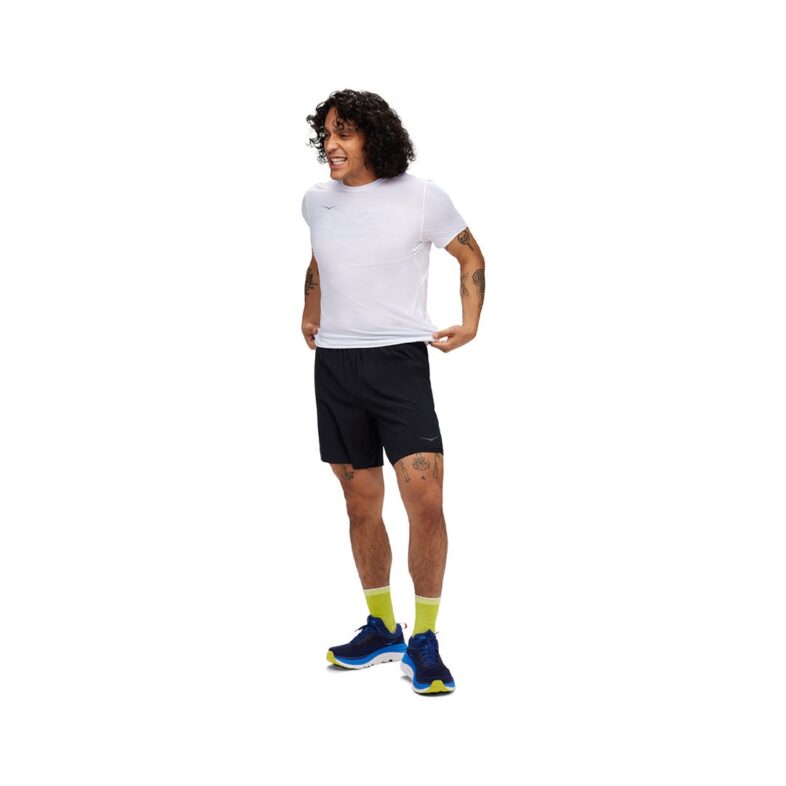 Shorts Hoka Hombre Glide 7 Black 2 in 1 - Imagen 4