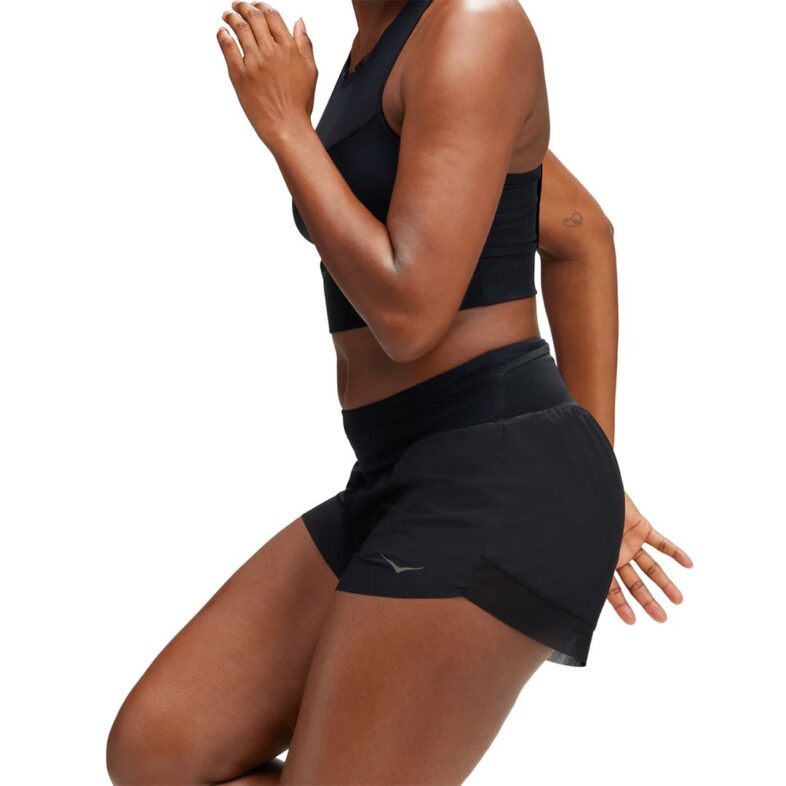 Shorts Hoka Glide 4 Mujer Black - Imagen 3