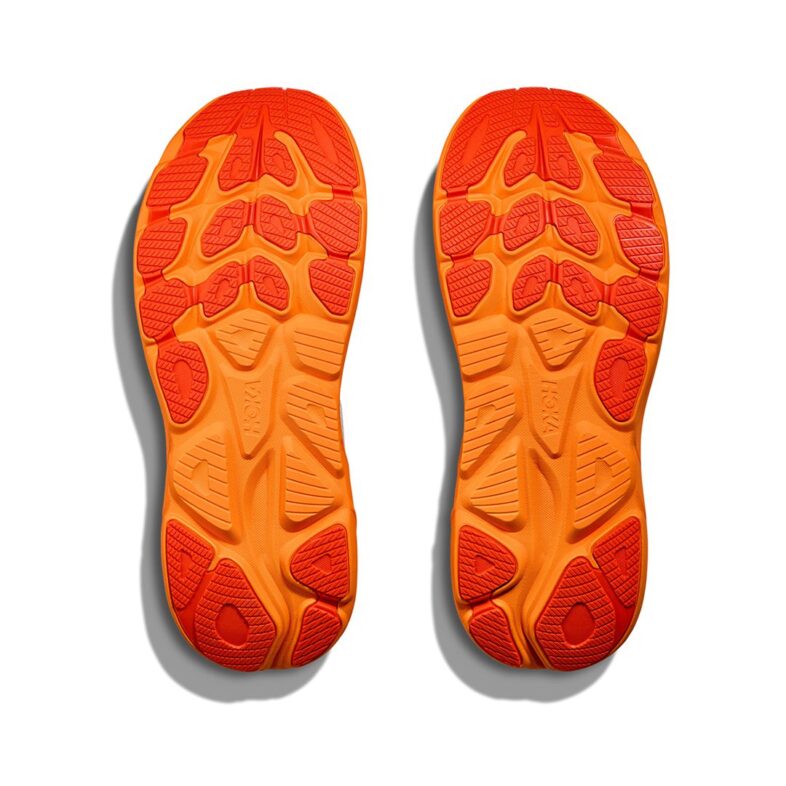 Hoka Clifton 10 Hombre Frost/Orange Zest - Imagen 7