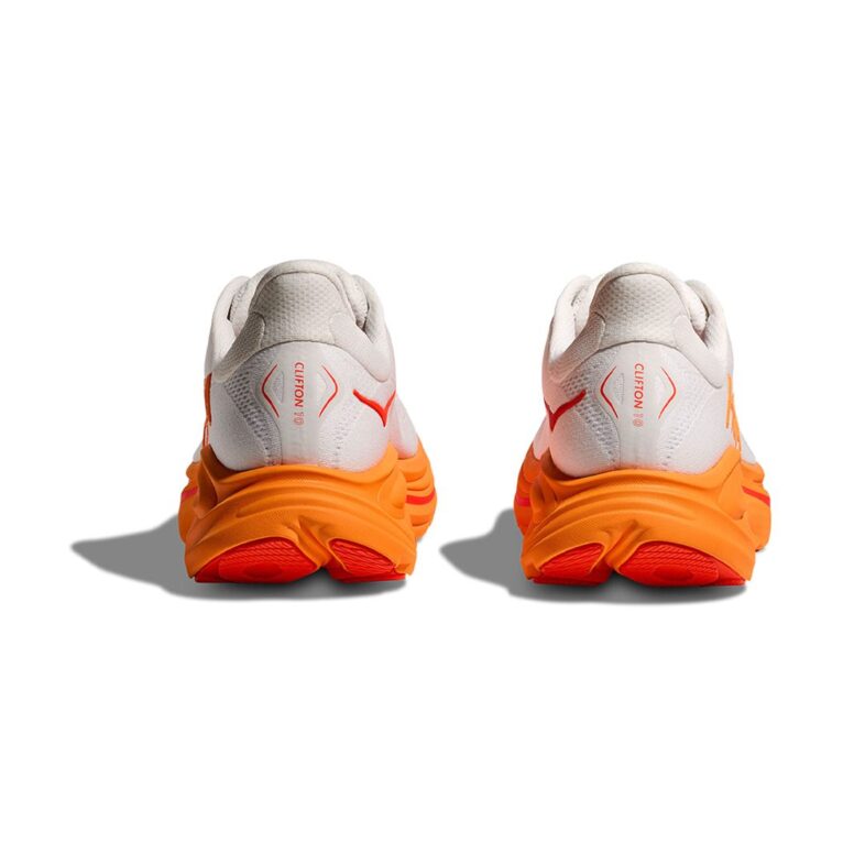 Hoka Clifton 10 Mujer Frost/Orange Zest - Imagen 5