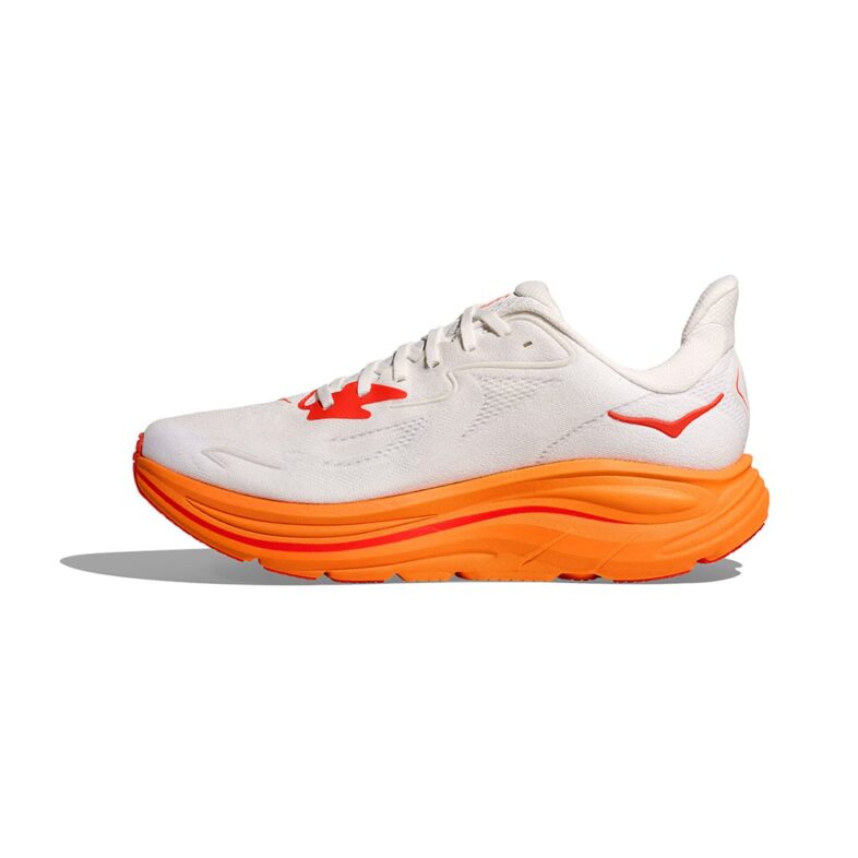 Hoka Clifton 10 Mujer Frost/Orange Zest - Imagen 8