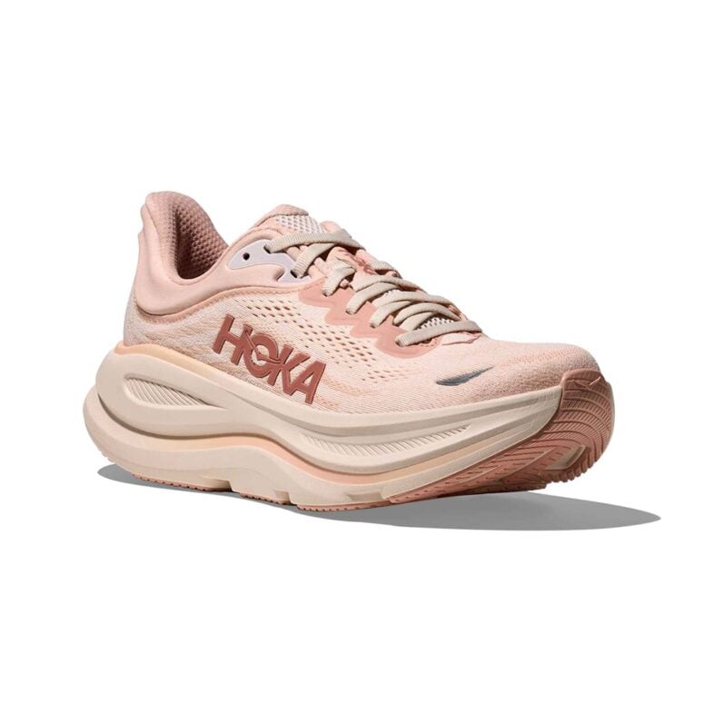 Hoka Bondi 9 Mujer Rose Latte/Rose Cream - Imagen 6