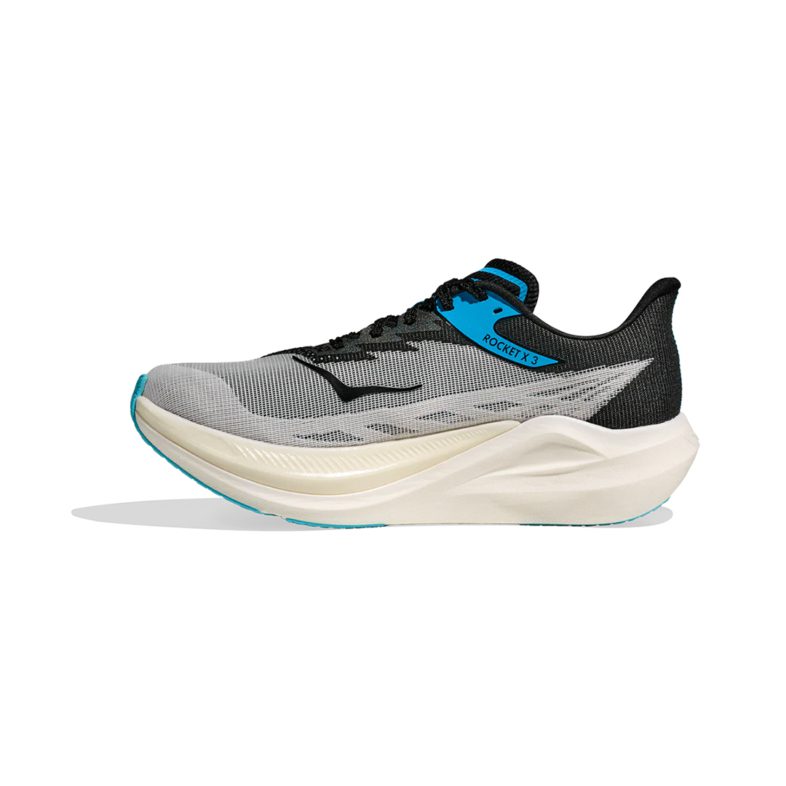 Hoka Rocket X 3 Unisex White/Black - HOKA® Oficial Chile
