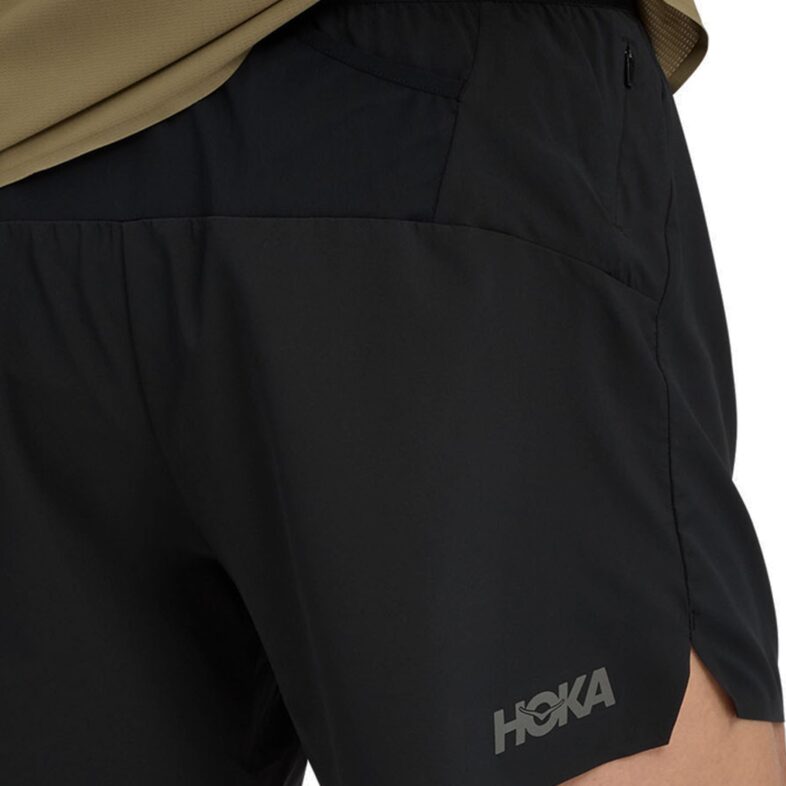 Shorts HOKA Hombre Glide 5" With Brief/Black - Imagen 3