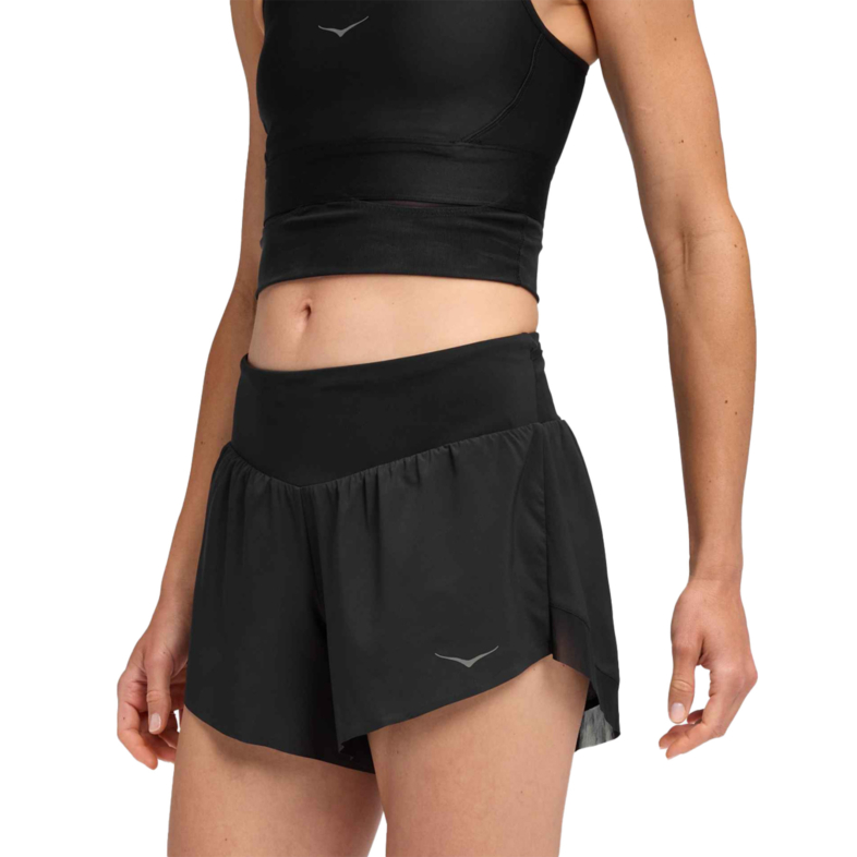 Shorts HOKA Mujer Glide 4" Black