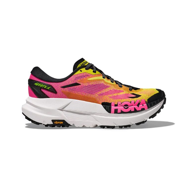 Hoka Mafate X Mujer Neon Citrus/Neon Rose