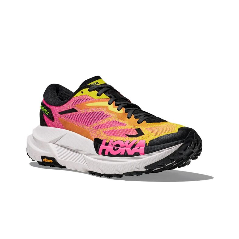 Hoka Mafate X Mujer Neon Citrus/Neon Rose - Imagen 3