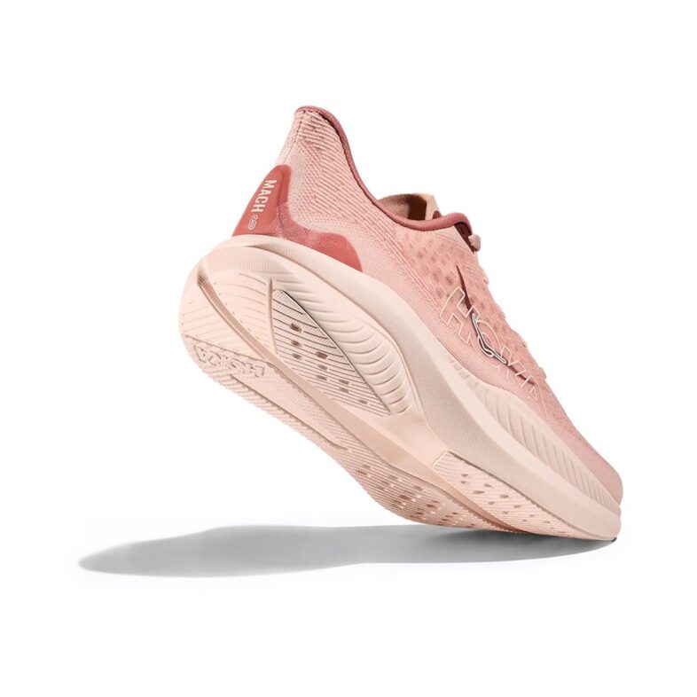 Hoka Mach 6 Mujer Rose Latte/Blush - Imagen 4