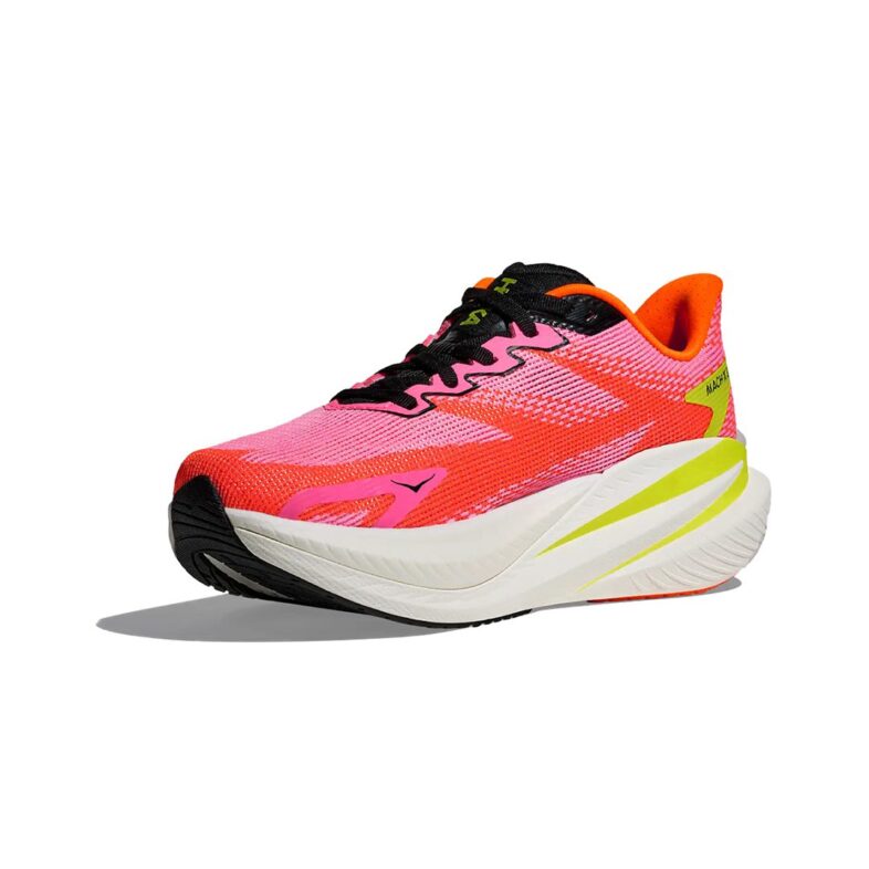 Hoka Mach X 3 Mujer Neon Rose/Neon Tangerine - Imagen 3
