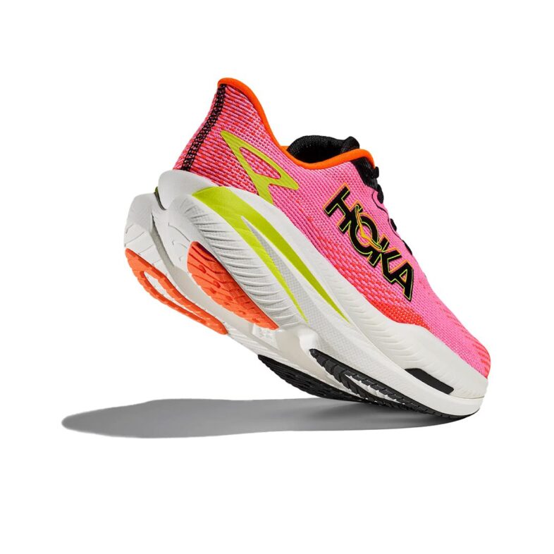 Hoka Mach X 3 Mujer Neon Rose/Neon Tangerine - Imagen 4
