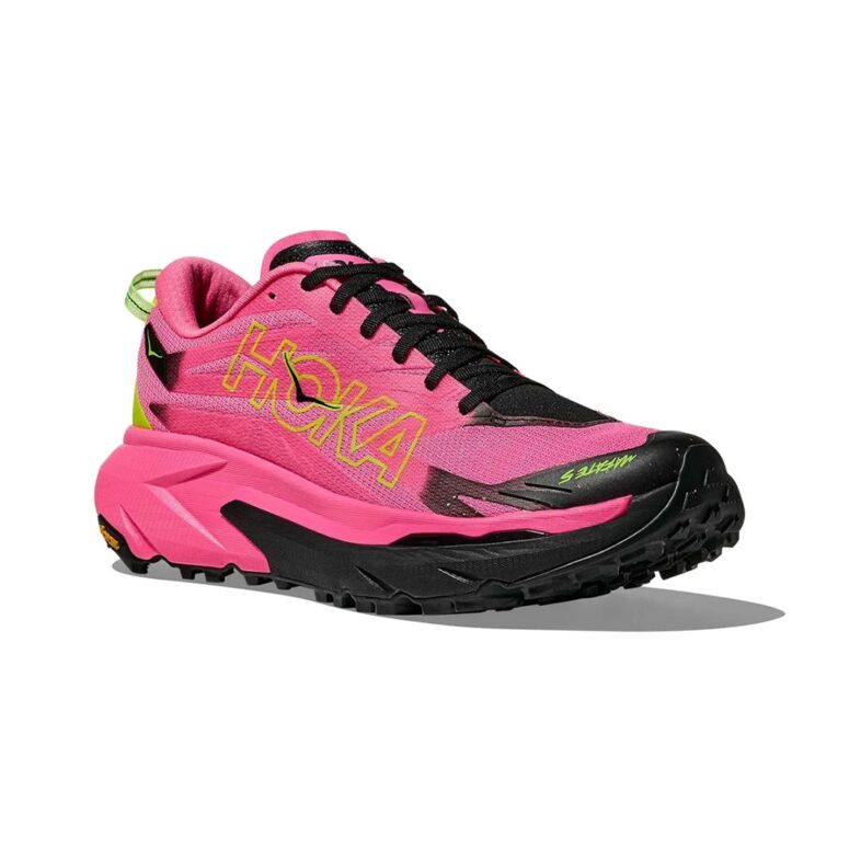 Hoka Mafate 5 Mujer Neon Rose/Black - Imagen 6