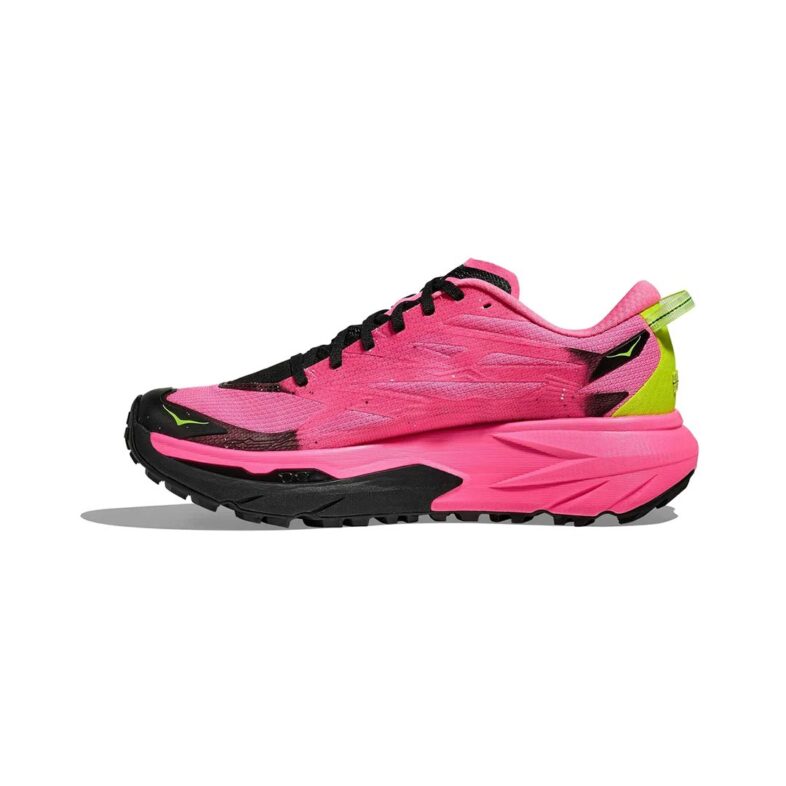 Hoka Mafate 5 Mujer Neon Rose/Black - Imagen 8