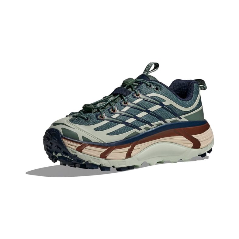 Hoka Mafate Three2 Hombre Fern/Varsity Navy - Imagen 3