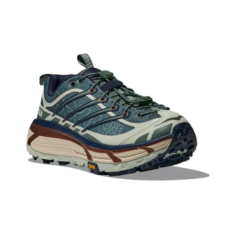 Hoka Mafate Three2 Hombre Fern/Varsity Navy - Imagen 6