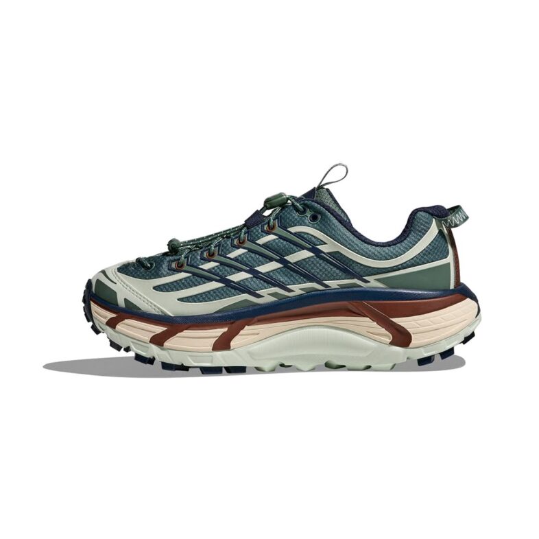 Hoka Mafate Three2 Hombre Fern/Varsity Navy - Imagen 8